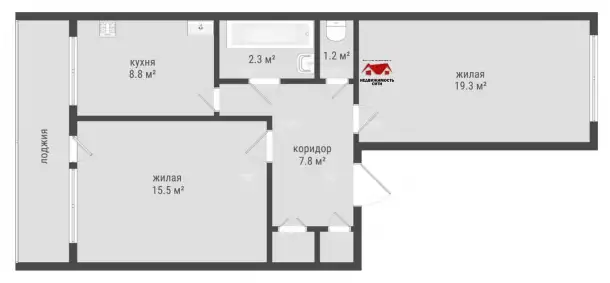2-комн. квартира ул.Королёва д.48 г.Осиповичи, фотография 19