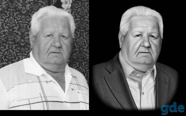 Ретушь для гравировки на памятник, фотография 3