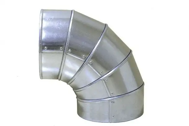 Отвод круглый оцинкованный, D 15-1219 мм, s 2-12,5 мм, Марка: 20; 10,2; 09Г2С, Угол: 30-90, фотография 1