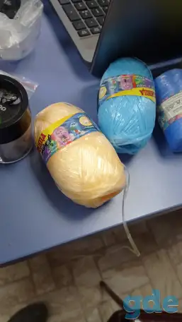 Меховые мочалки из полипропилена связанные своими руками очень классно получилось и класс для бани,все уже давольны ими., фотография 2