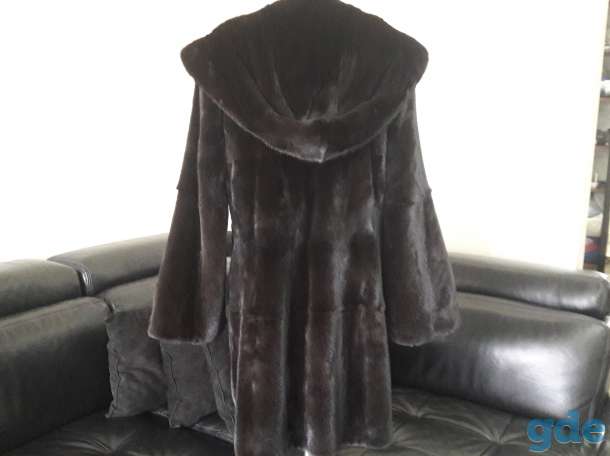 Норковая шуба black nafa 44-48 active, капюшон, фотография 1