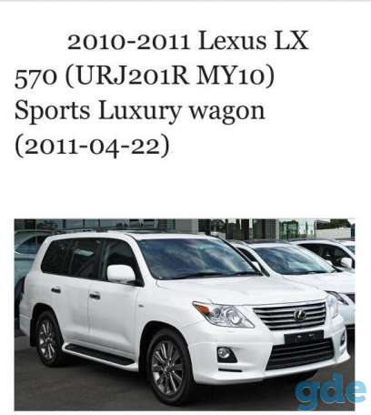 Обвес для Lexus LX 570 III,, фотография 1
