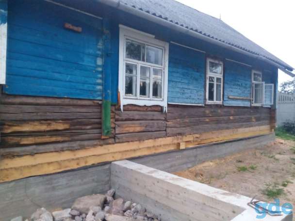 Замена гнилых брёвен дома, подъем дома, фотография 8