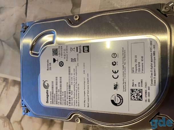 Жесткий диск HDD 250Гб, 500Гб, 1Тб для компьютера, SATA, SAS, фотография 1