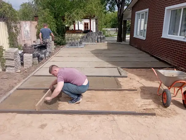 Укладка тротуарной плитки, фотография 5