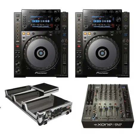 Pioneer DJ set 1x Pioneer DJM-900NXS2 Mixer  2x CDJ 2000 NXS2 Hdj-2000 Mk2 Headphones, фотография 1
