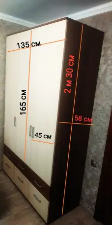 Шкаф 3-х створчатый в отличном состоянии !, фотография 2