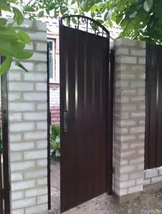 Калитка из профнастила под ключ смолевичи жодино борисов, фотография 1