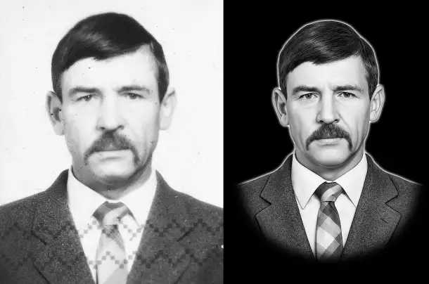Ретушь фотографий для гравировки на памятник, фотография 6