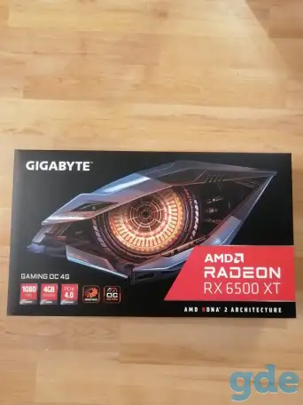 Игровая видеокарта Gigabyte RX 6500 XT. новая, фотография 1