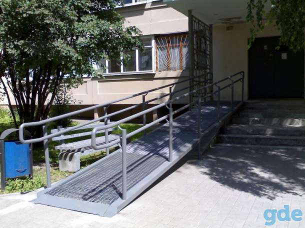 Пандусы металлические откидные для колясок внутриподъездные., фотография 4