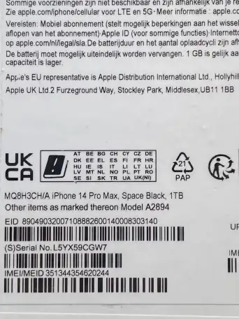 Apple iPhone 14 Pro Max — 1 ТБ — космический черный (разблокирован), фотография 3