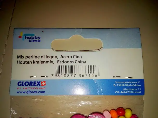 Бусины для рукоделия из дерева Glorex, Швейцария, фотография 3
