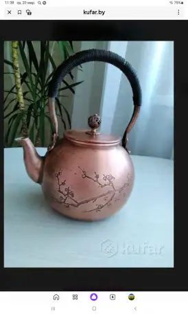 Чайник медный, фотография 6