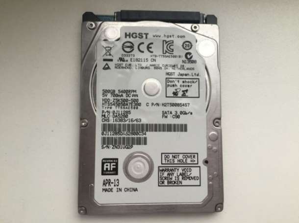 Жесткий диск Hitachi 500GB, фотография 1