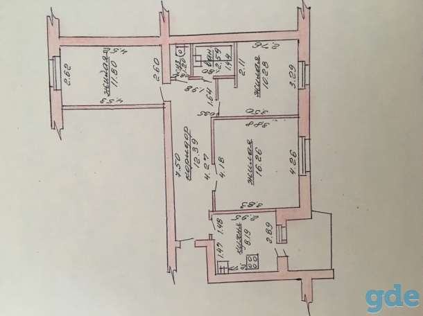 Продам квартиру 3х комнатную, Матросова 11, фотография 1
