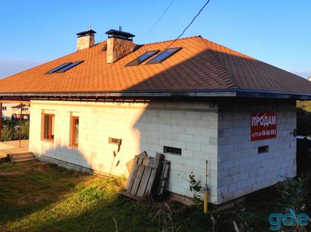 Современный дом в стиле шале с террасой,12км от Минска.Газ,центр.водопровод,канализация,два санузла.Авторский проект, фотография 6