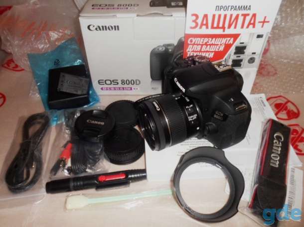 фотокамера Canon eos 800d 18-55 is stm, фотография 1