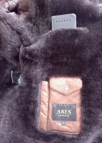 Зимняя статусная кожаная куртка от фирмы ARES, фотография 7