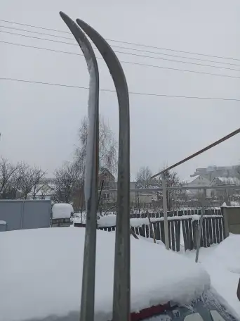 Лыжи совецкие телеханы 215 с креплением без палок, фотография 5