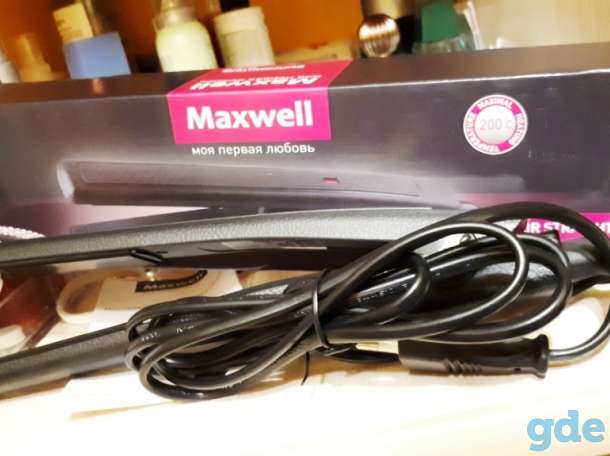 Стайлер Maxwell MW-2204 BK утюжок выпрямитель для волос., фотография 1
