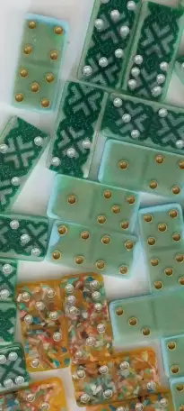 Домино ручной работы из эпоксидной смолы., фотография 4