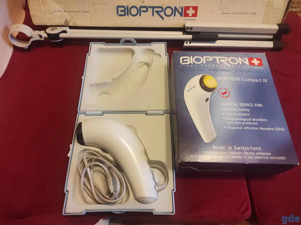 Лампа Bioptron Compact 3 + Напольный штатив, фотография 3