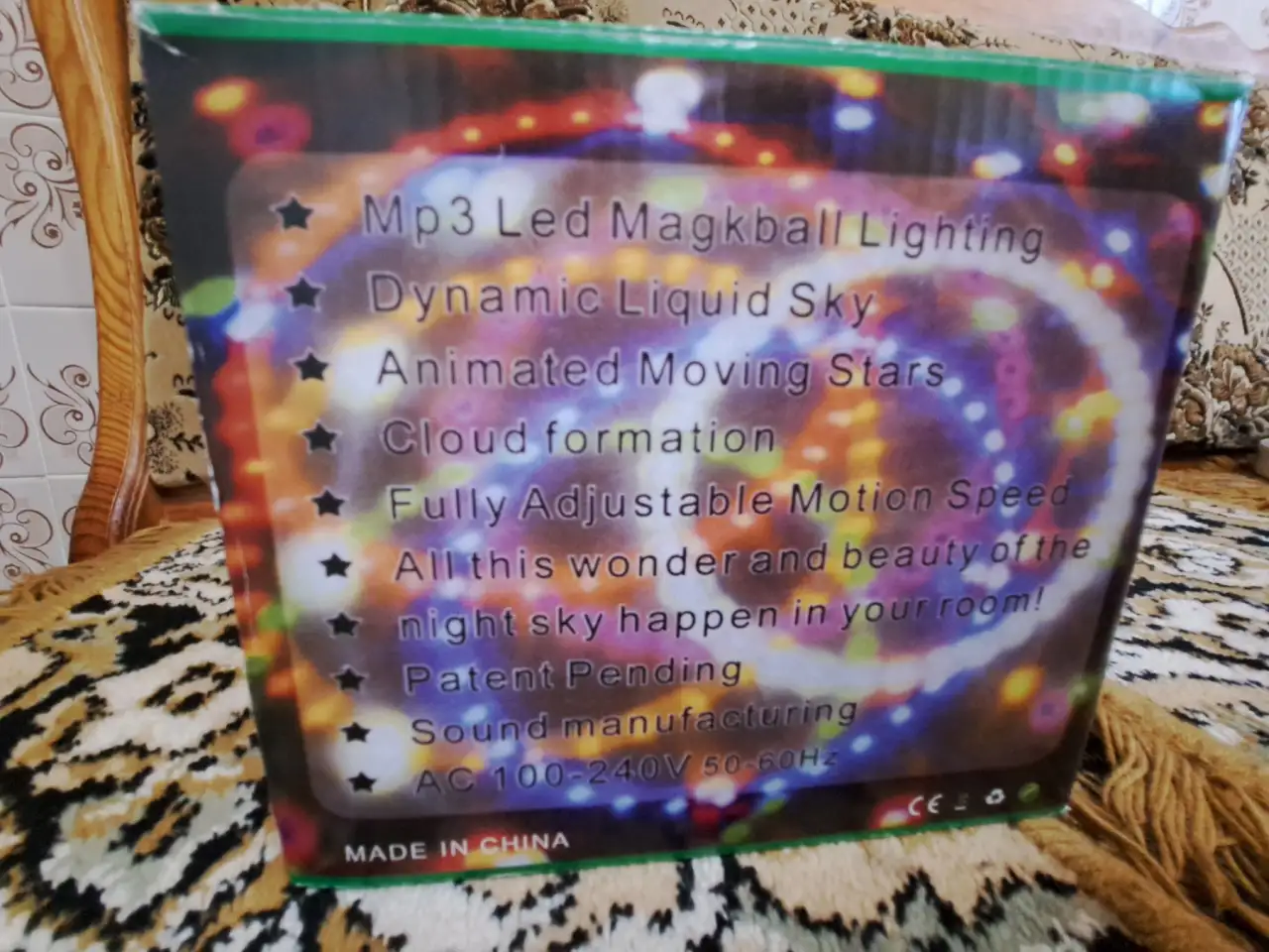 Светодиодный диско-шар MP3 Led Magic Ball Light с пультом управления, фотография 3