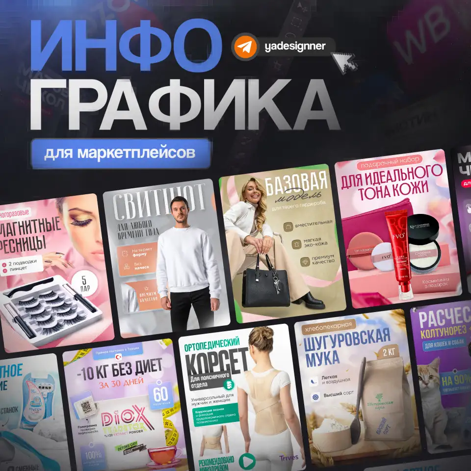 Инфографика для маркетплейсов, фотография 1