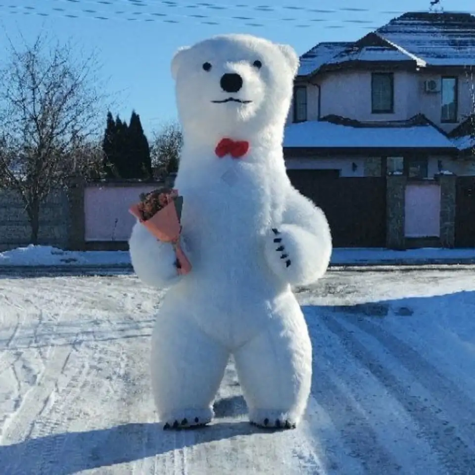 Ростовая кукла белый медведь, Гомель, фотография 1