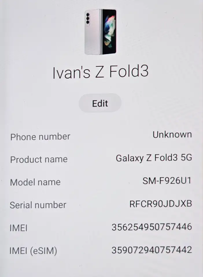 Galaxy Z fold 3 12/256, фотография 5