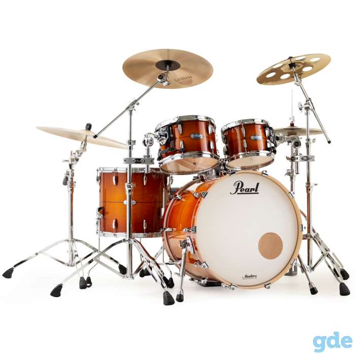 Pearl MCT924XEP/C840 Masters Maple Almond Red Stripe 4-Piece Shell Set, фотография 1