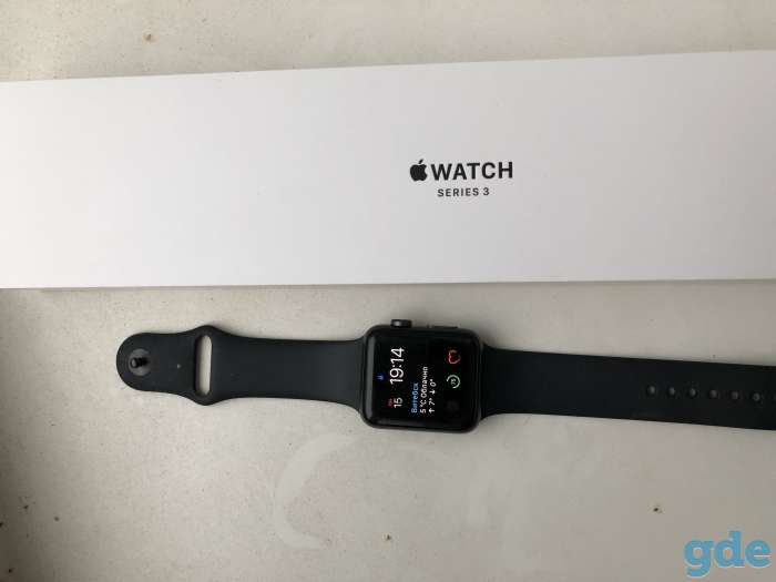 (Звонить с 9 мая) Apple Watch series 3 42mm серый космос, фотография 3