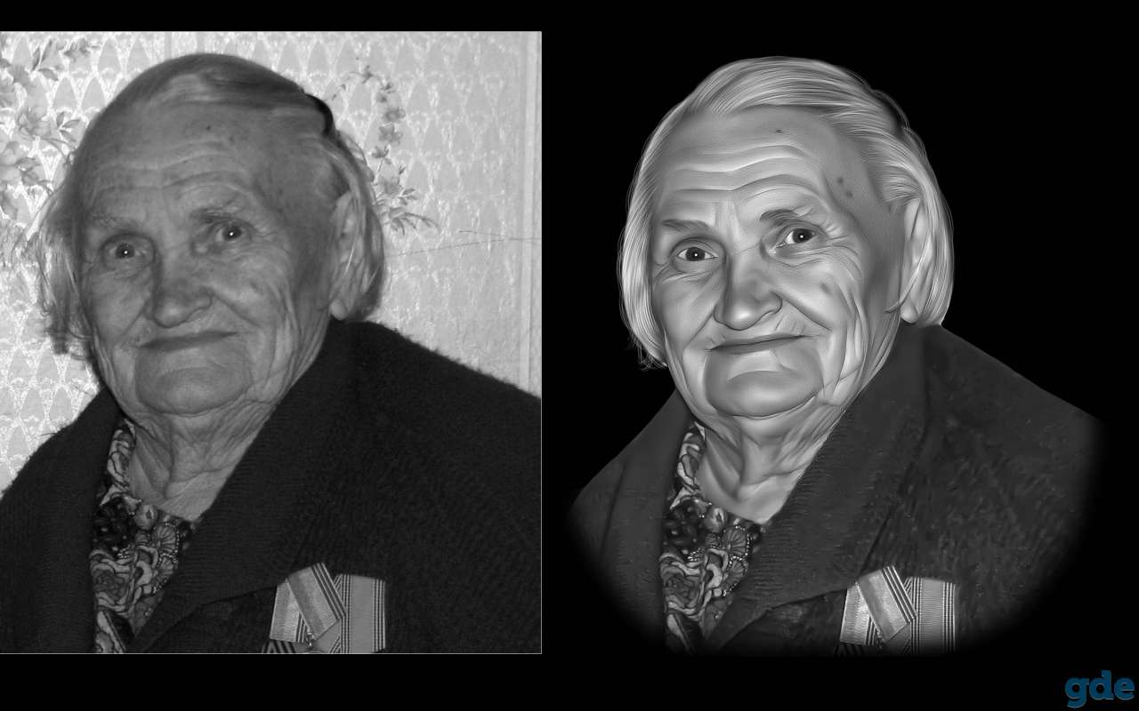 Ретушь для гравировки на памятник, фотография 2
