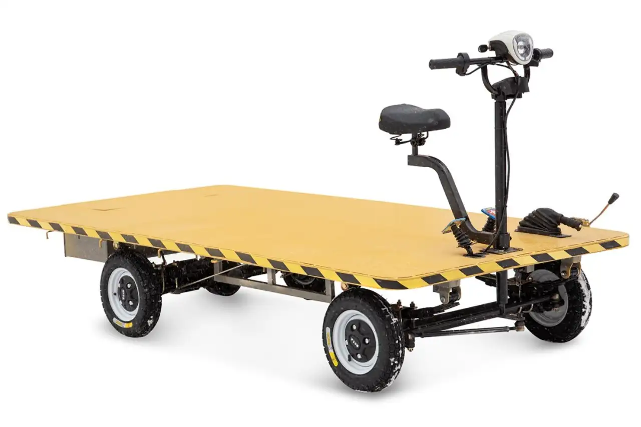 Платформенная тележка электрическая rutrike склад 2500, фотография 1