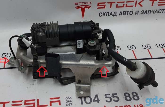 Зап. части для авто Tesla. Кронштейн компрессора (металл) Tesla model SBB AIR SUSP COMPRESSOR BR, фотография 2