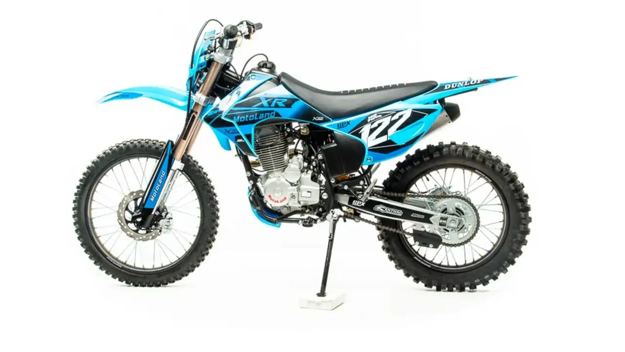 Мотоцикл кросс motoland xr 250 lite (165fmm) синий, фотография 1