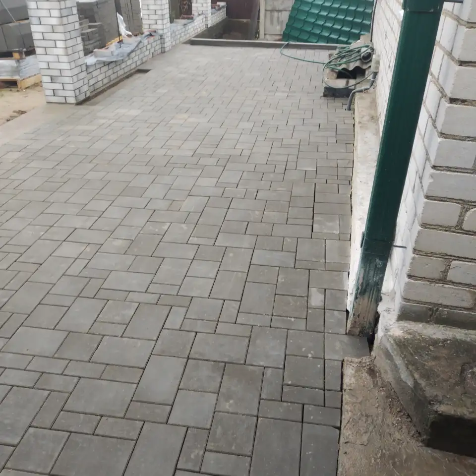Укладка тротуарной плитки, фотография 2