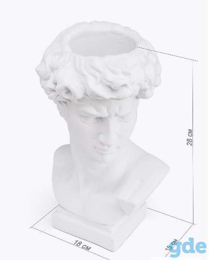 Бюст Давида органайзер гипс, фотография 4