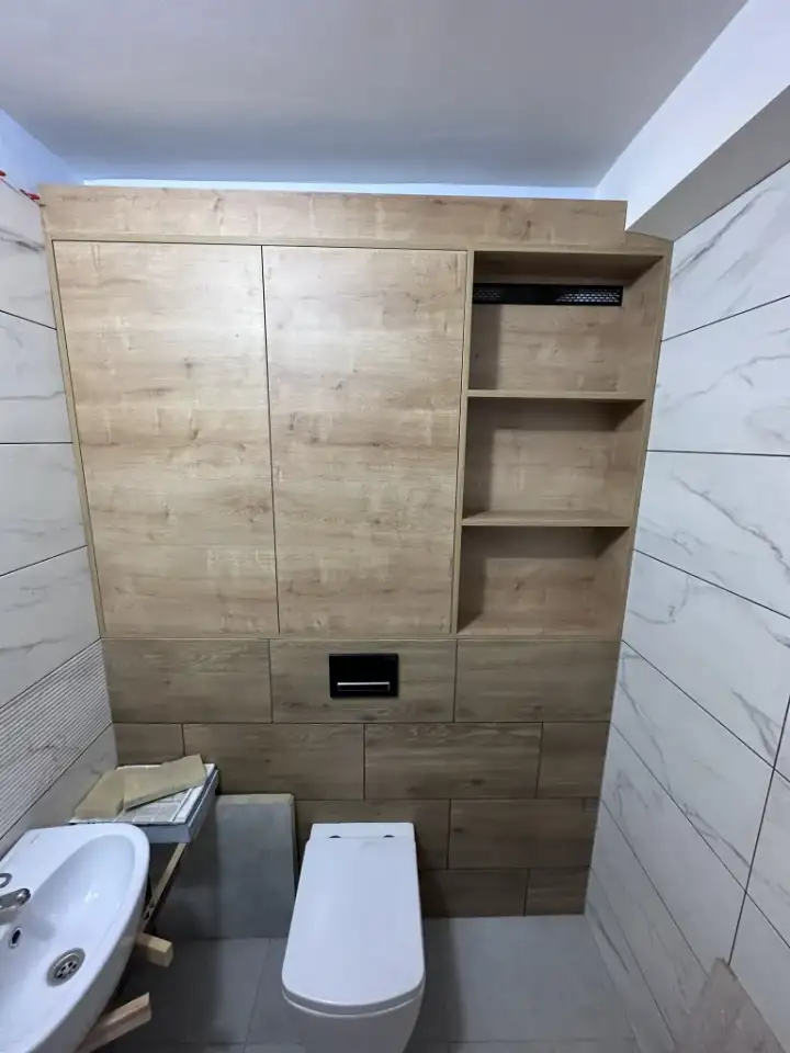 Шкаф зашивка в санузел ( ванную туалет ), фотография 3