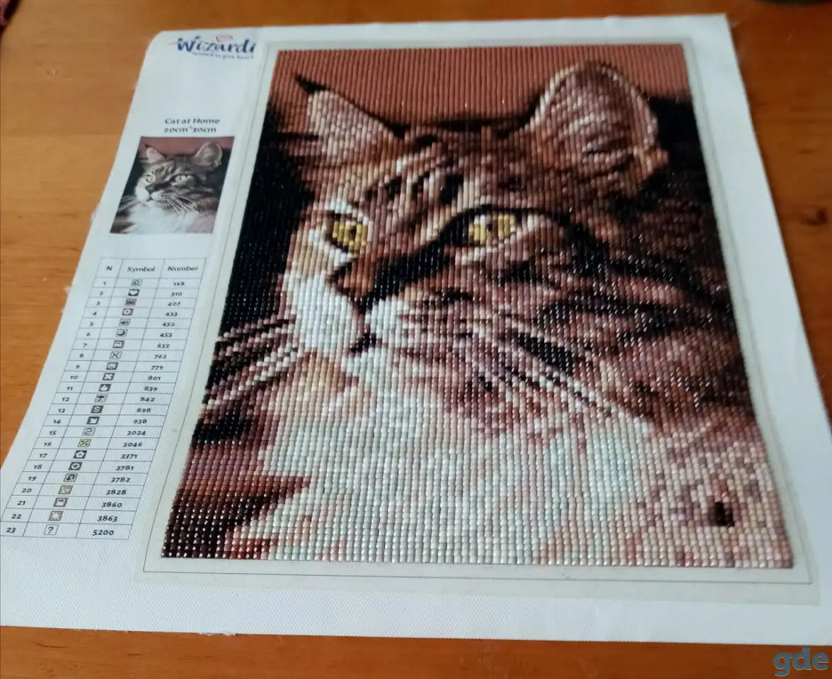 Картина из страз. Готовая работа, фотография 1