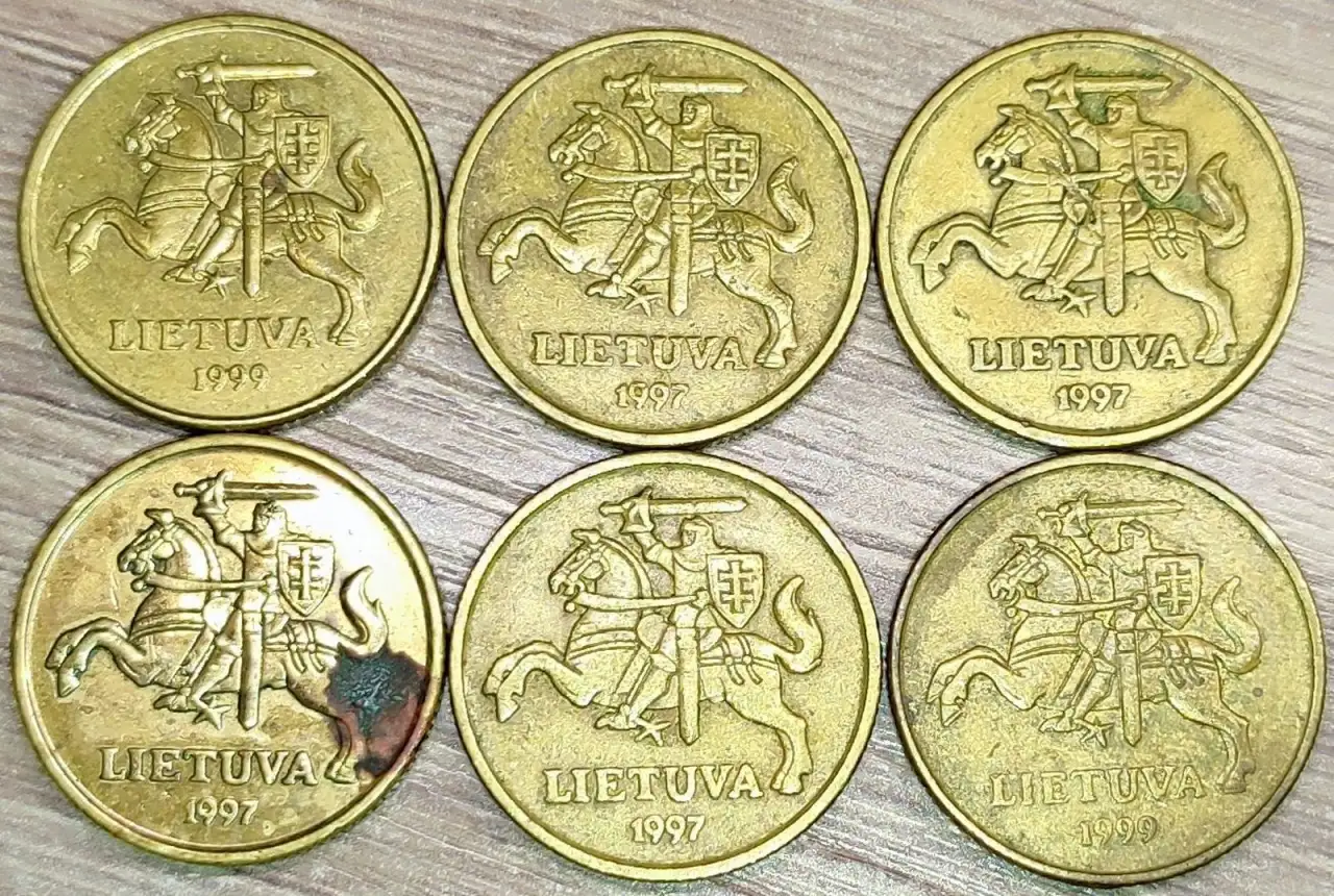 10, 20, 50 центовCentu) Литва, фотография 6