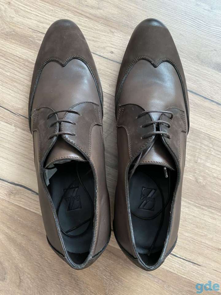 Новые туфли Zegna 8 12 стелька 29 см, фотография 4