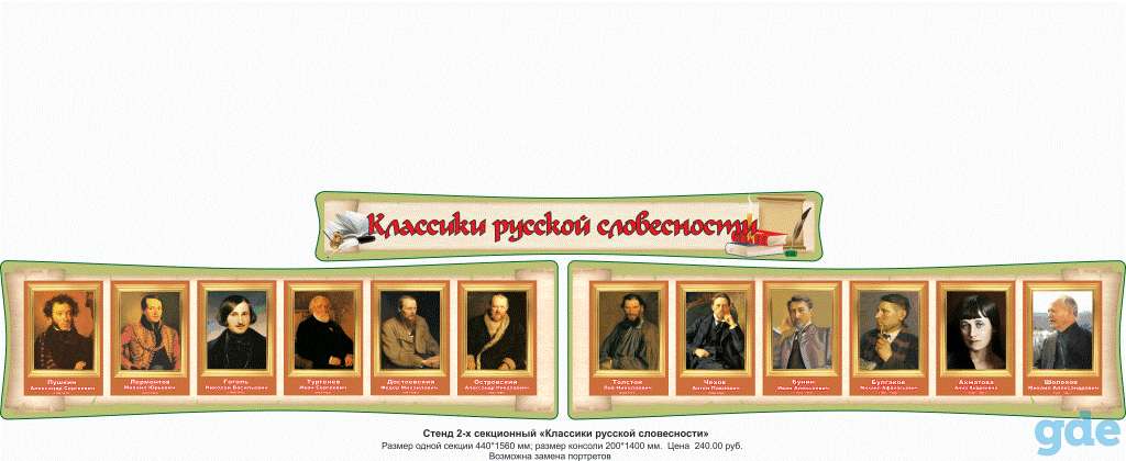 Русский язык и литература. Стенды для школы, фотография 7