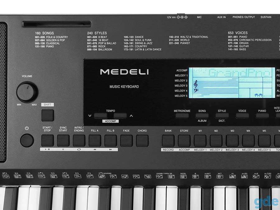 Синтезатор Мedeli М361, фотография 5