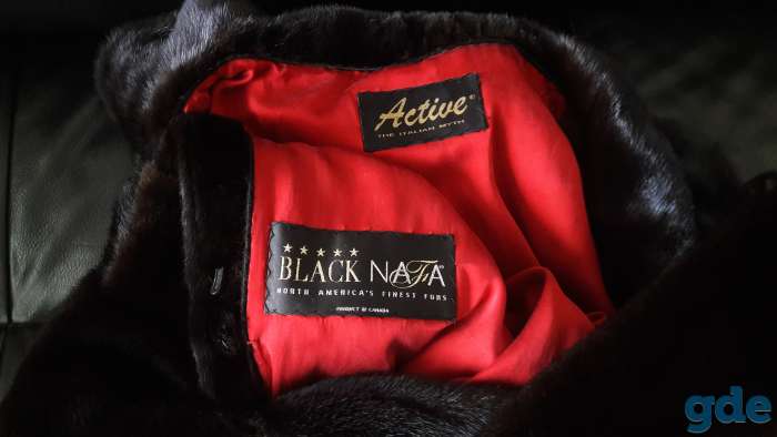 Норковая шуба black nafa 44-48 active, капюшон, фотография 5
