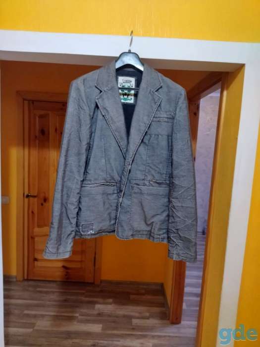 Пиджак джинсовый Tom Tailor Denim Rockers M стрейч серый., фотография 2