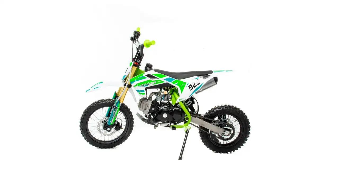 Питбайк motoland tcx125 e 14/12 зеленый, фотография 1