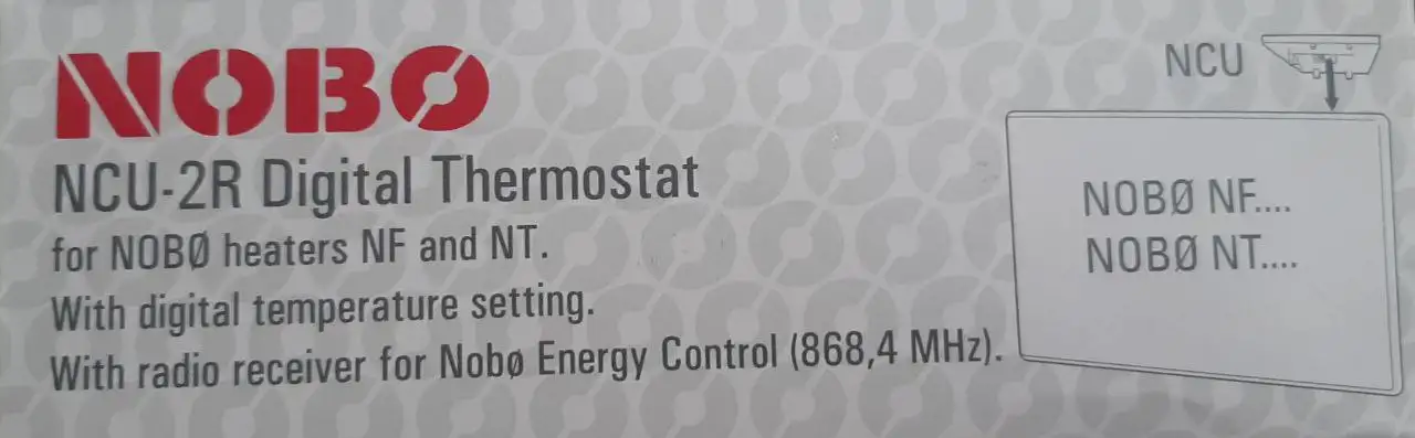 терморегулятор NOBO NCU-2R., фотография 2