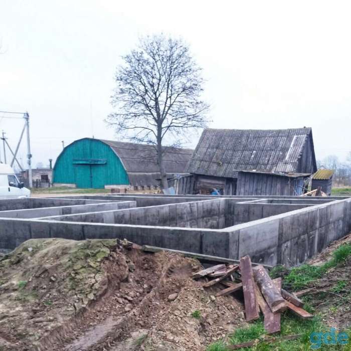 фундамент, монолитные бетонные работы, фотография 5
